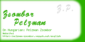 zsombor pelzman business card